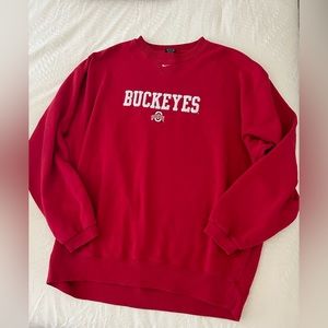 Nike Ohio state buckeyes oversized crew neck